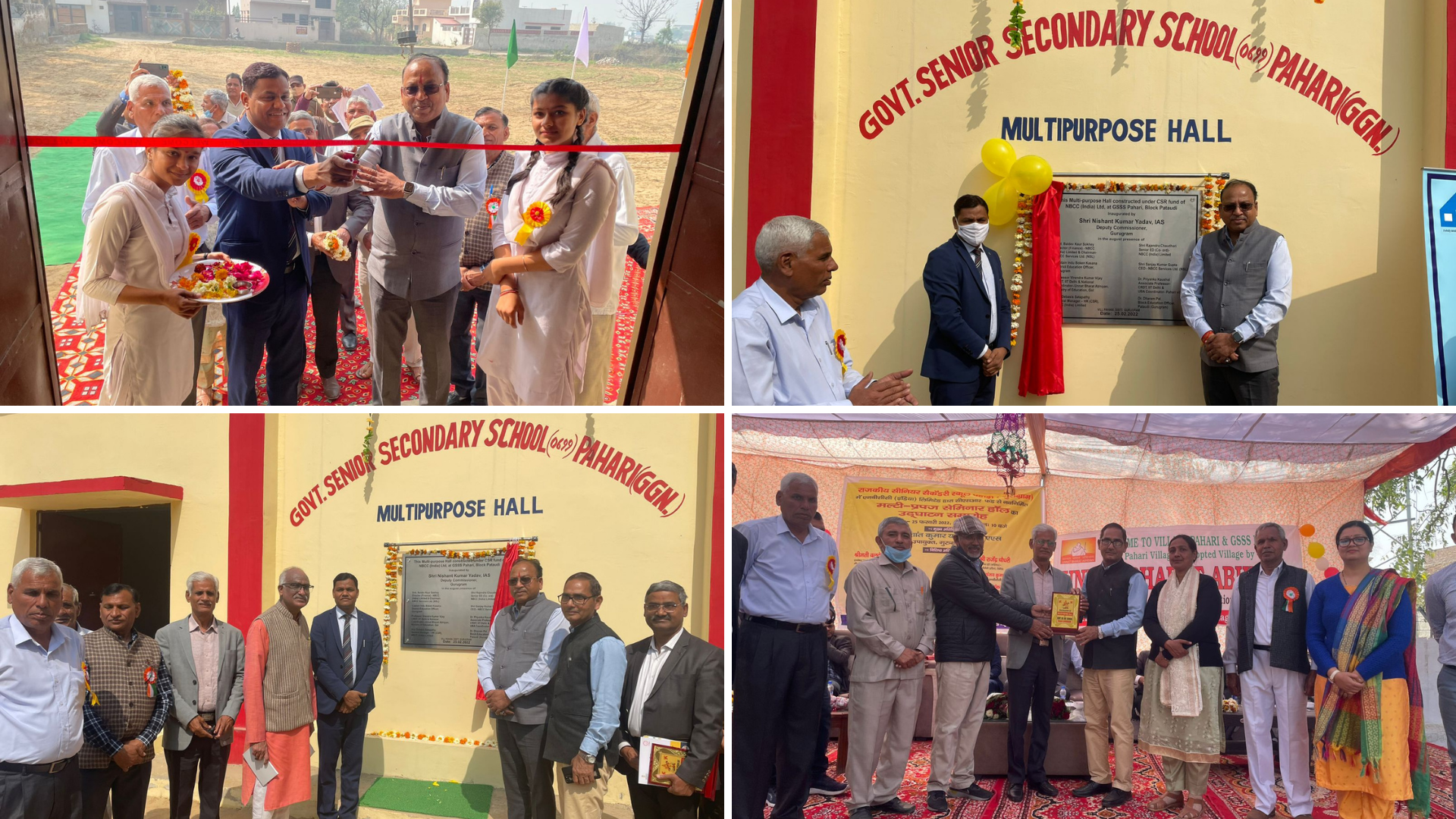 Indian-GRAPEVINE-nbcc-built-multipurpose-hall-at-senior-secondary-school--gurugram-inaugurated-under-csr-iniatiative