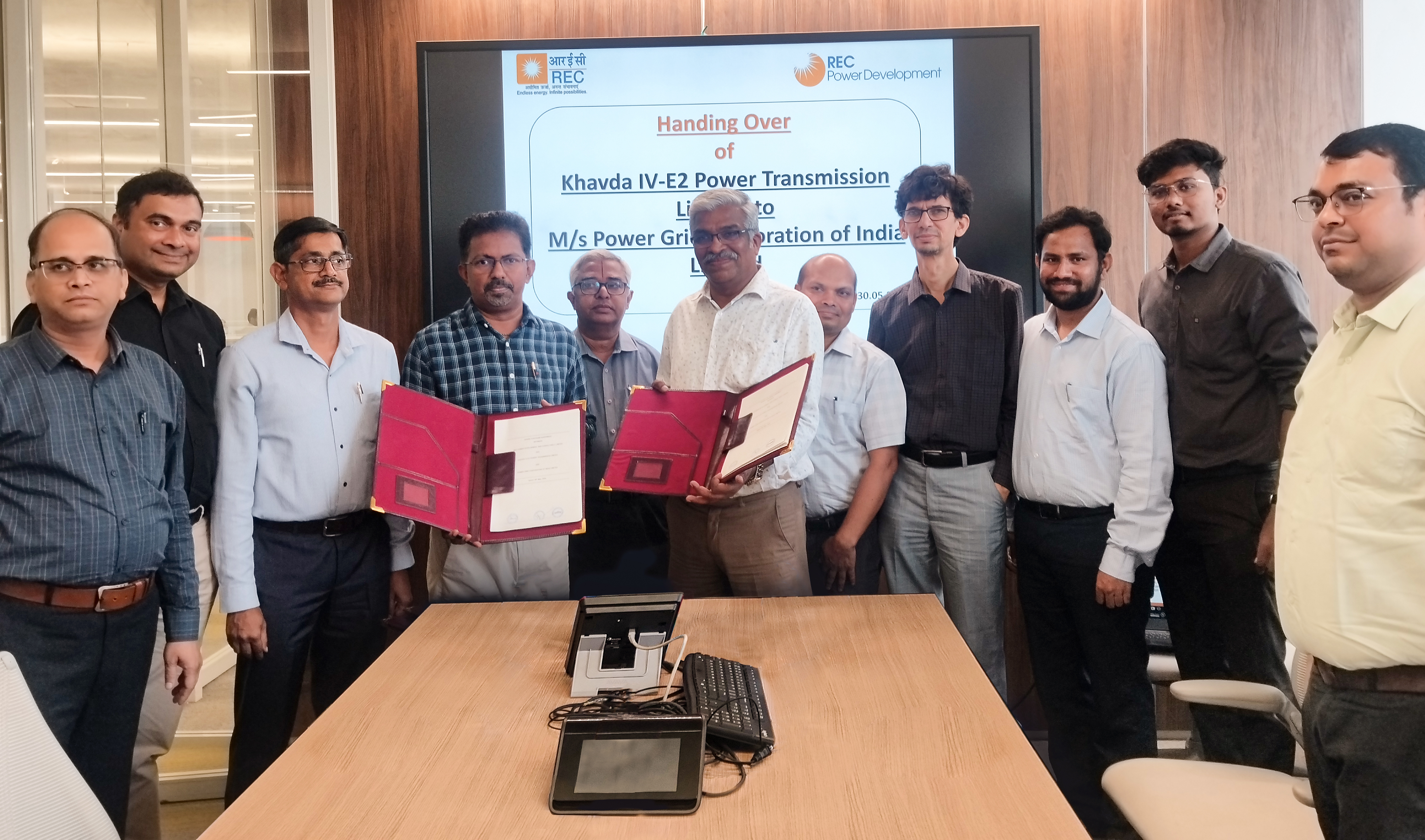 Indian-GRAPEVINE-recpdcl-hands-over-khavda-iv-e2-power-transmission-ltd-to-power-grid-and-neres-xvi-power-transmissio