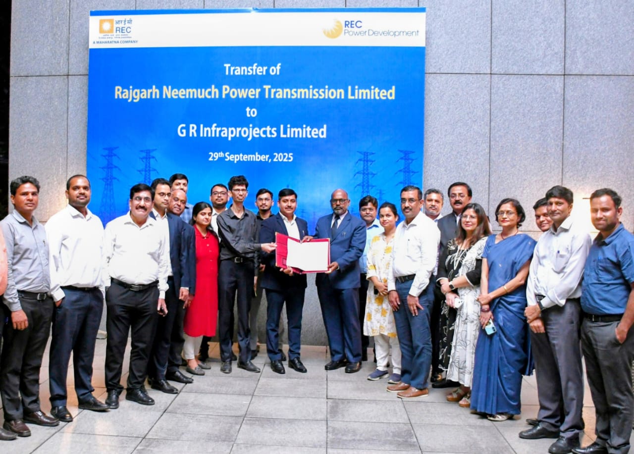 Indian-GRAPEVINE-recpdcl-handovers-rajgarh-neemuch-power-transmission-spv-to-g-r-infraprojects-limited