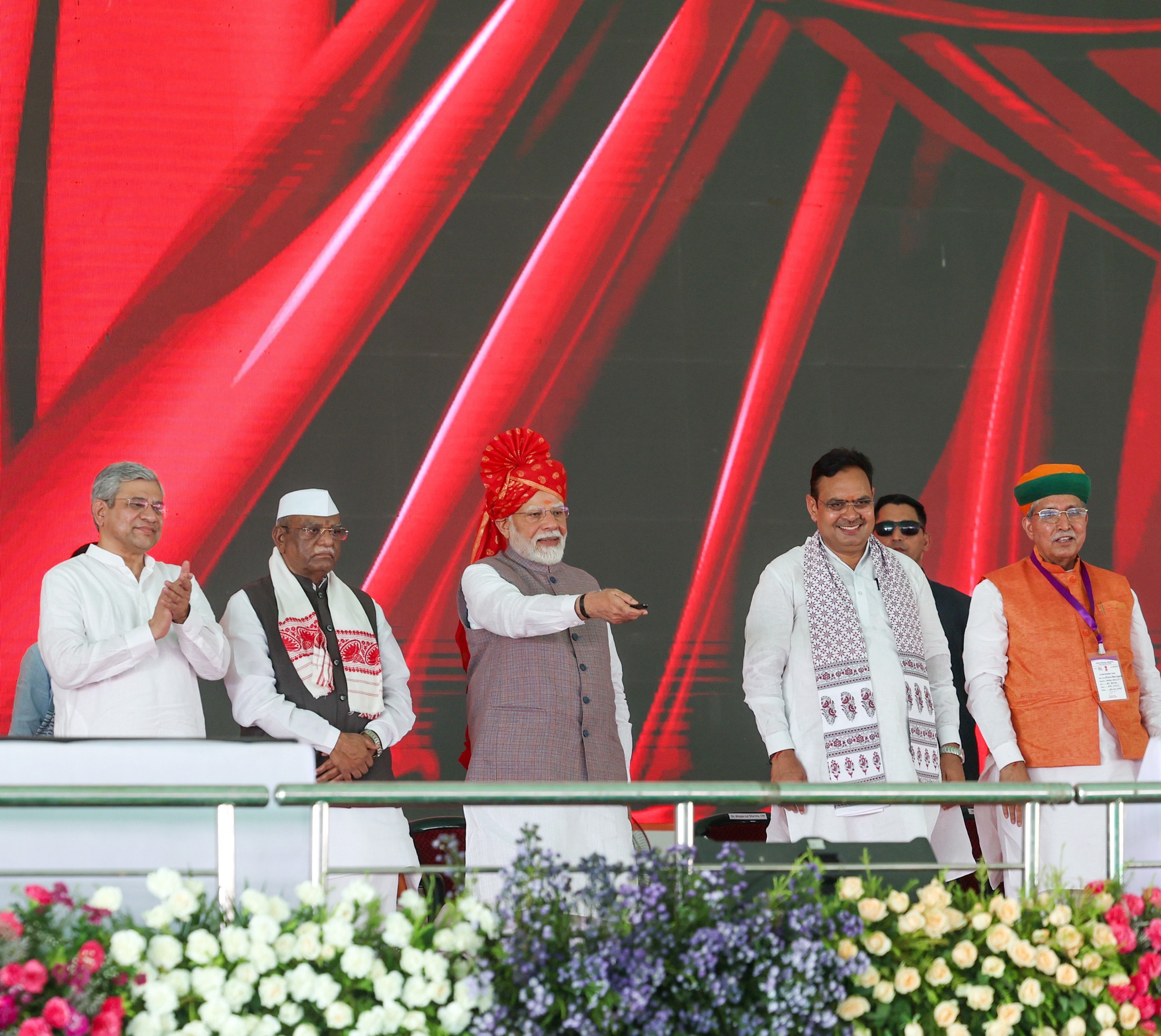 Indian-GRAPEVINE-honble-prime-minister-lays-foundation-stone-of-2-projects--inaugurates-3-projects-of-powergrid-in-ra