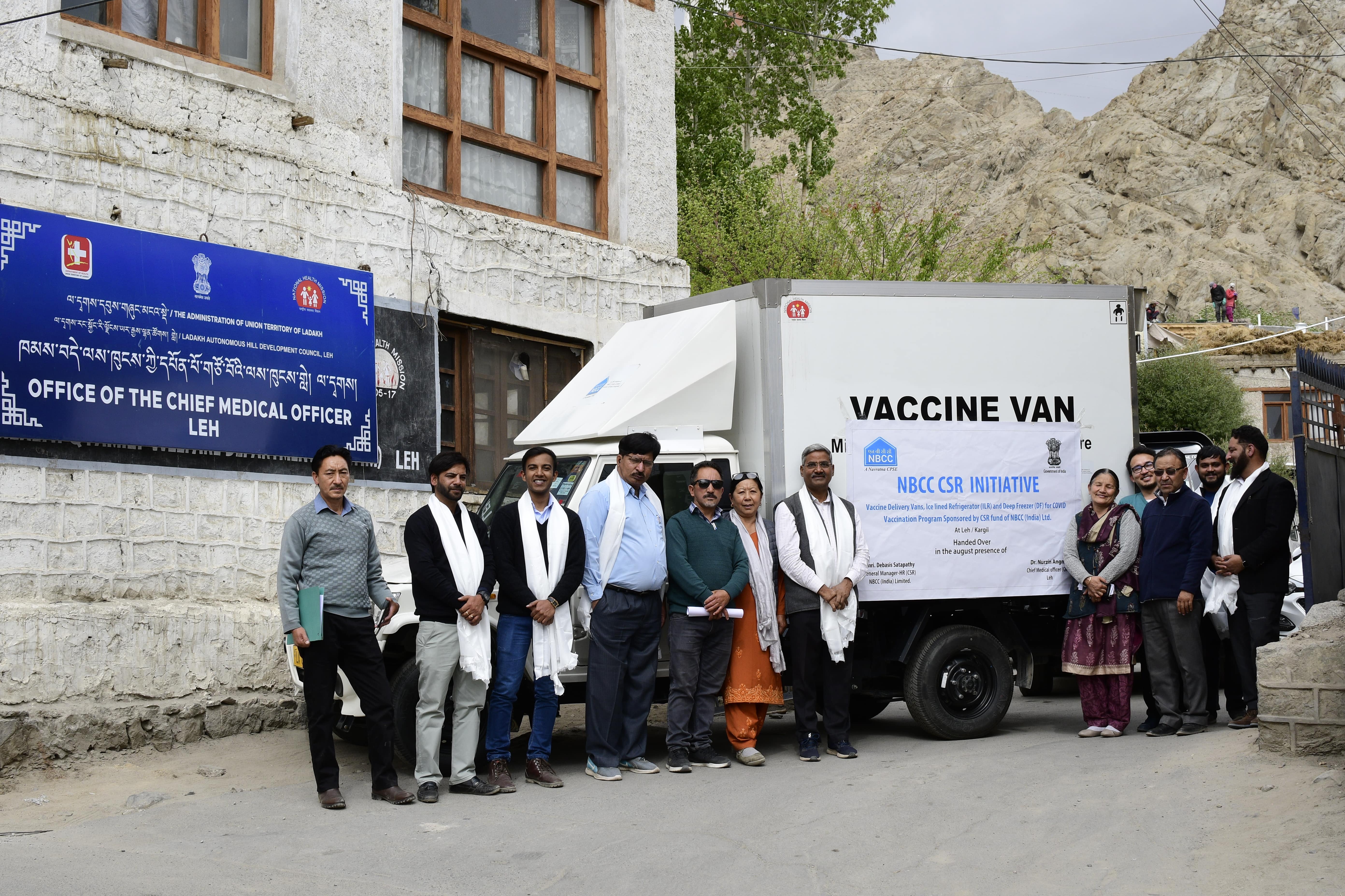 Indian-GRAPEVINE-nbcc-contributed-vaccination-vans-deep-freezers-and-refrigerators-in--ladakh