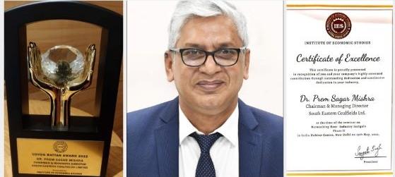 Indian-GRAPEVINE-secl-cmd-dr-prem-sagar-mishra-honoured-with-udyog-ratna-award