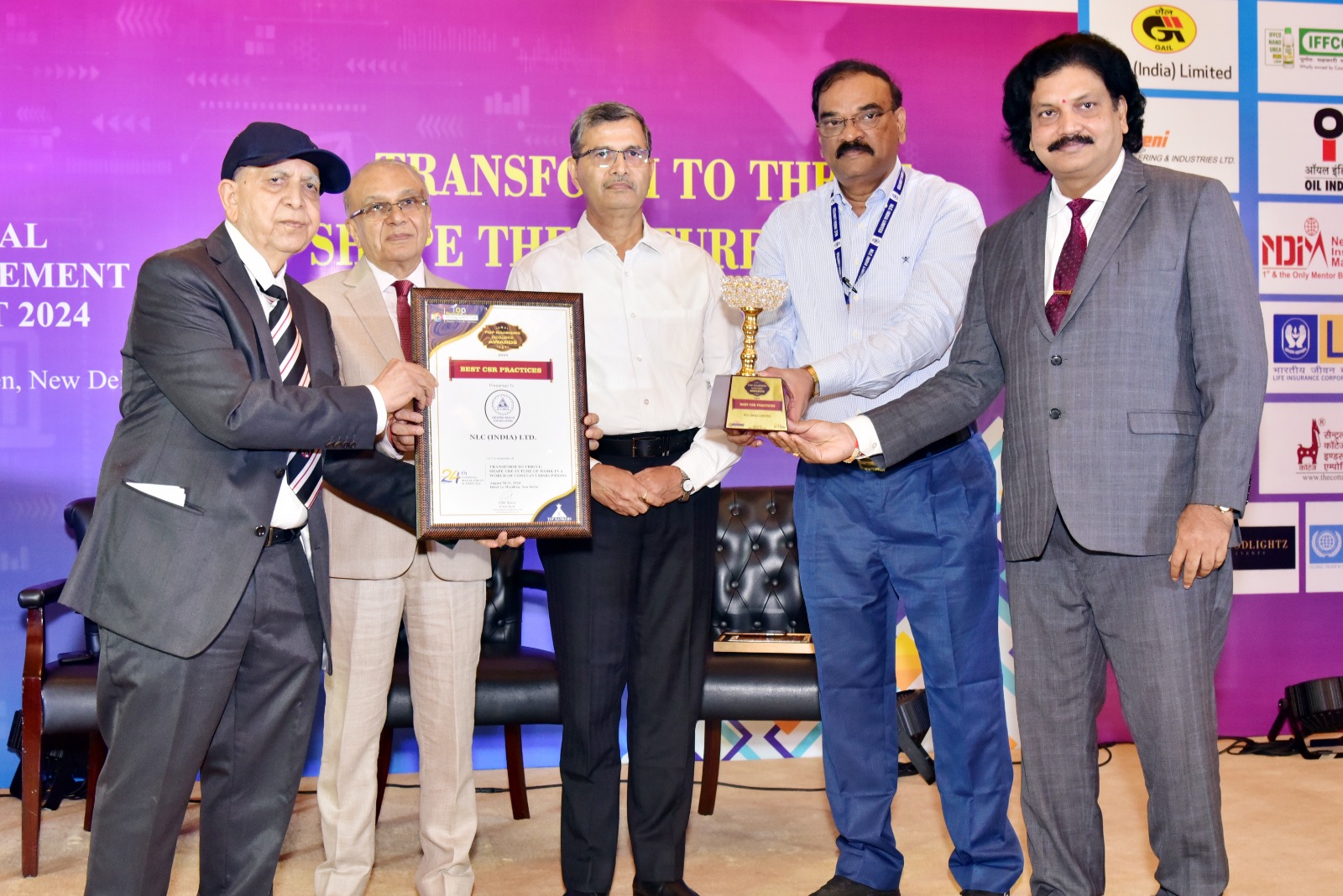 Indian-GRAPEVINE-nlcil-honoured-with-the-top-rankers-excellence-award-for-the-best-csr-practices