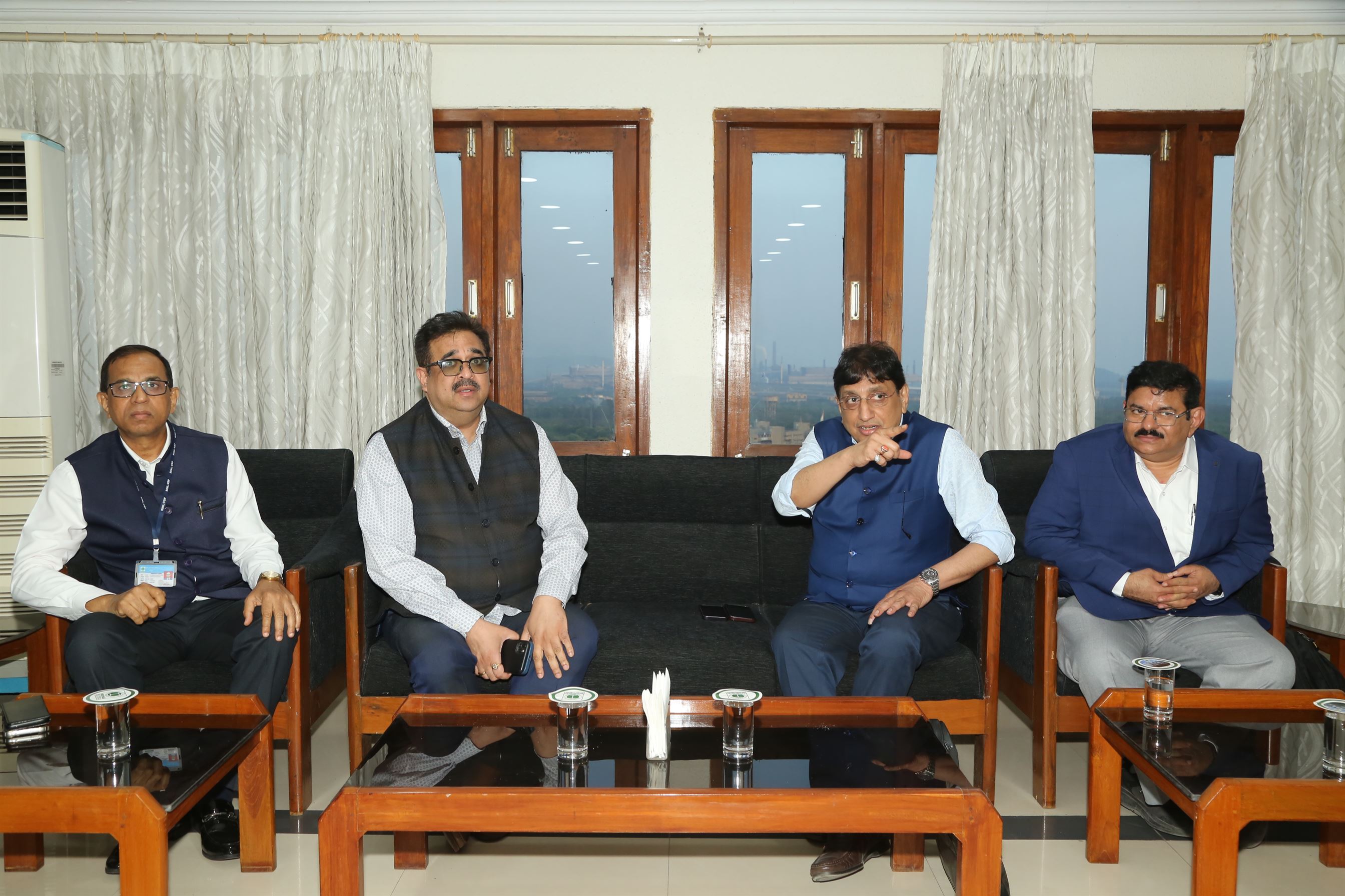 Project-Your-State-dr-deependra-singh-cmd-of-irel-interacts-with-sri-atul-bhatt-cmd-of-rinl-at-visakhapatnam-steel-plan