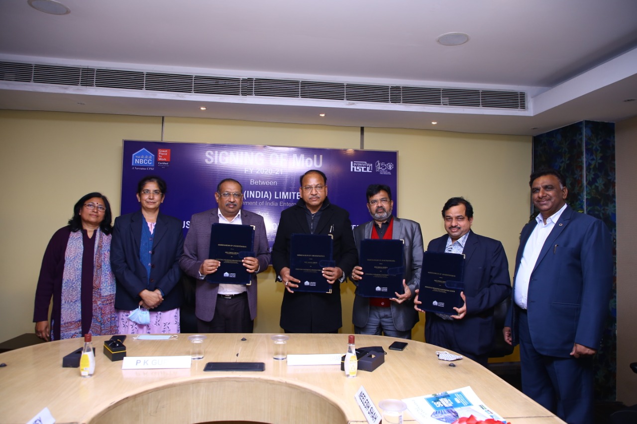 Indian-GRAPEVINE-nbcc-signs-mou-with-subsidiary-company-hscl