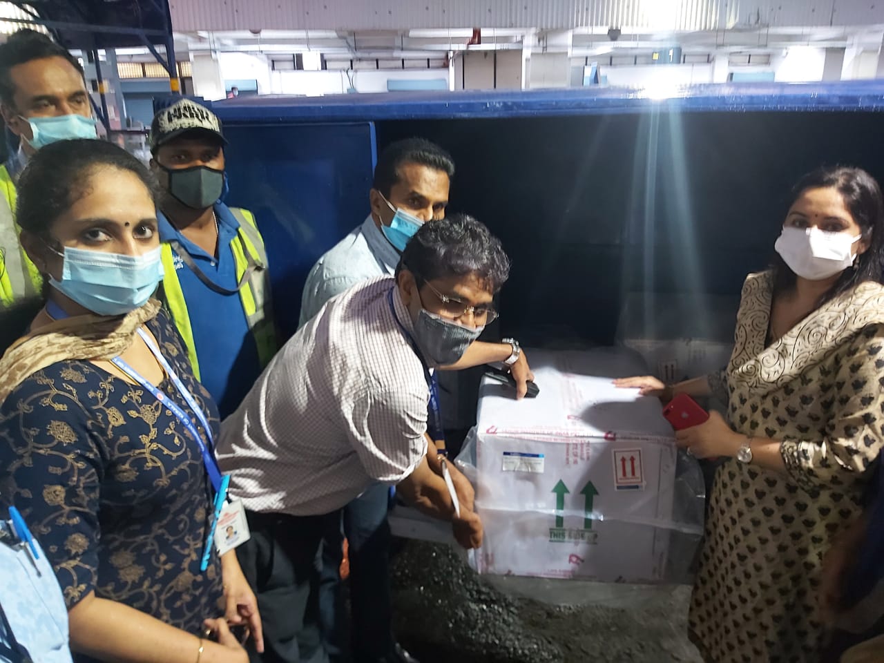 Indian-GRAPEVINE-uninterrupted-delivery-of-medical-essentials-continues-from-trivandrum-airport
