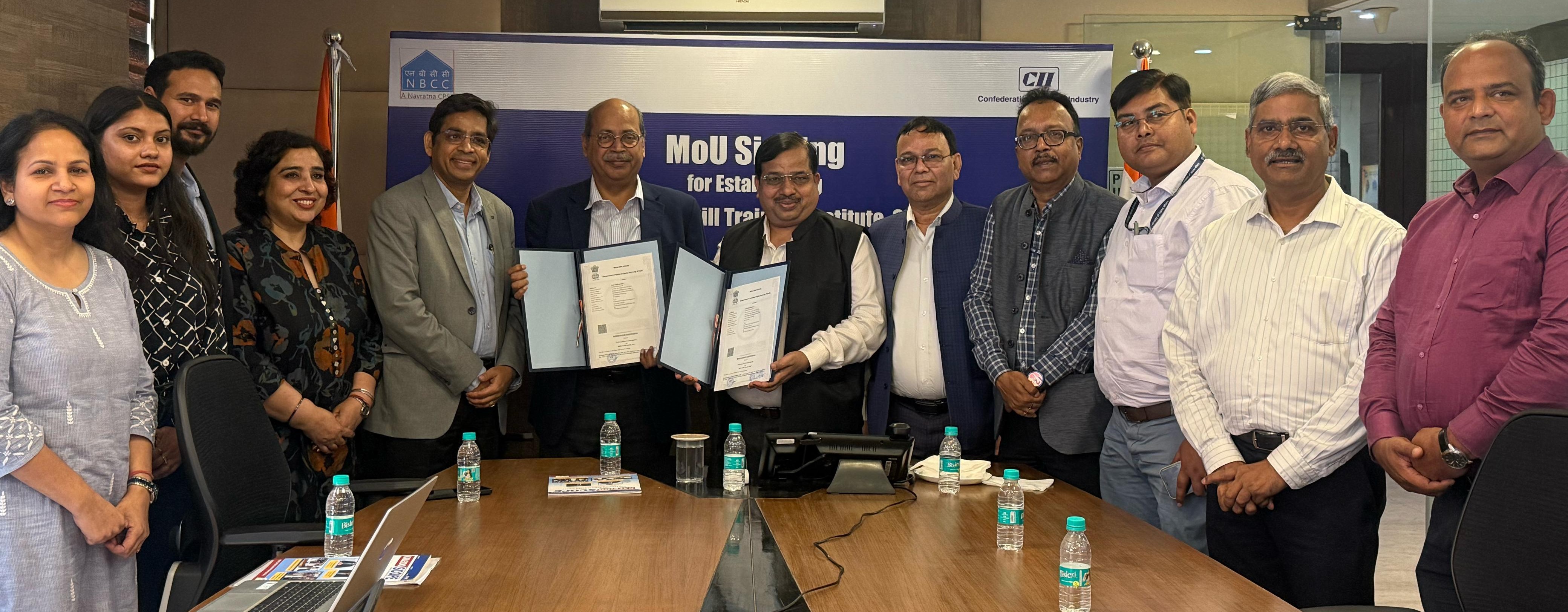 Indian-GRAPEVINE-nbcc-and-cii-forge-strategic-collaboration-to-establish-multi-skill-training-institute-and-model-car