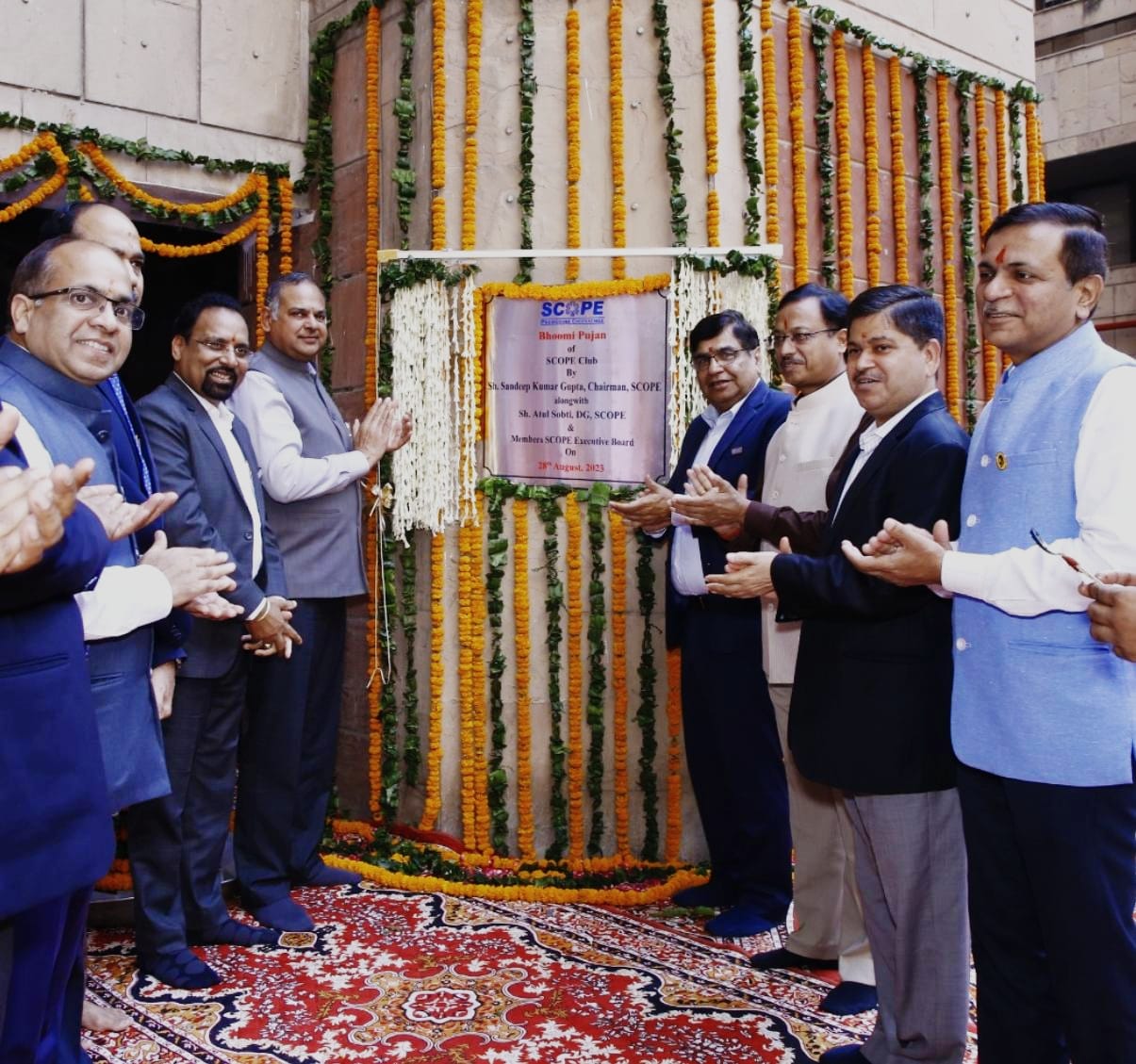 Indian-GRAPEVINE--scope-holds-bhoomi-pujan-for-social-interaction-club-of-public-sector-fraternity