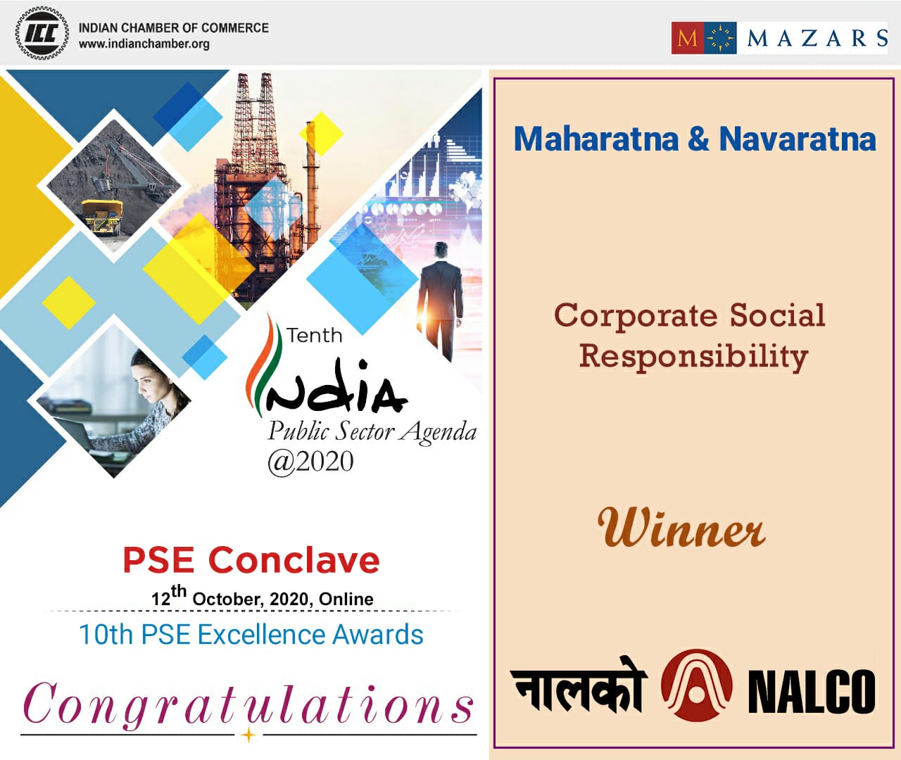 Project-Your-State-nalco-bags-icc-pse-excellence-award-in--csr-category
