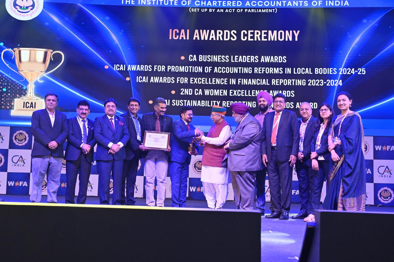 Project-Your-State-rec-wins-gold-shield-in-icai-award-for-excellence-in-financial-reporting-for-the-financial-year-2023