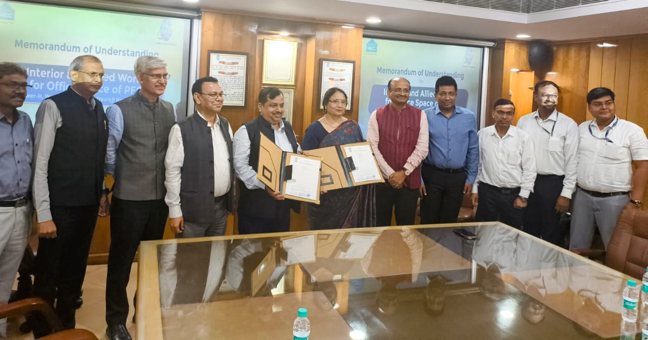 Indian-GRAPEVINE-nbcc-and--pfc-sign-an-mou-for-interior-fit-out-works-at-world-trade-centre-nauroji-nagar-new-delhi