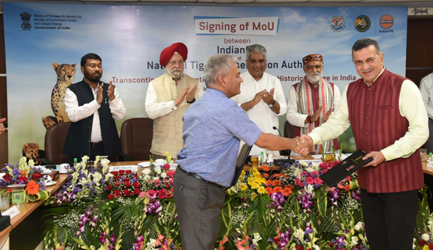 Project-Your-State-indian-oil-signs-mou-with-national-tiger-conservation-authority-ntca-for-transcontinental-relocation