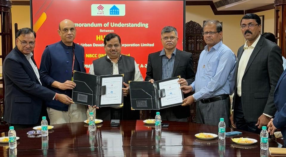 Indian-GRAPEVINE--nbcc-signs-mou-with-hudco-to-develop-institutional-complex-