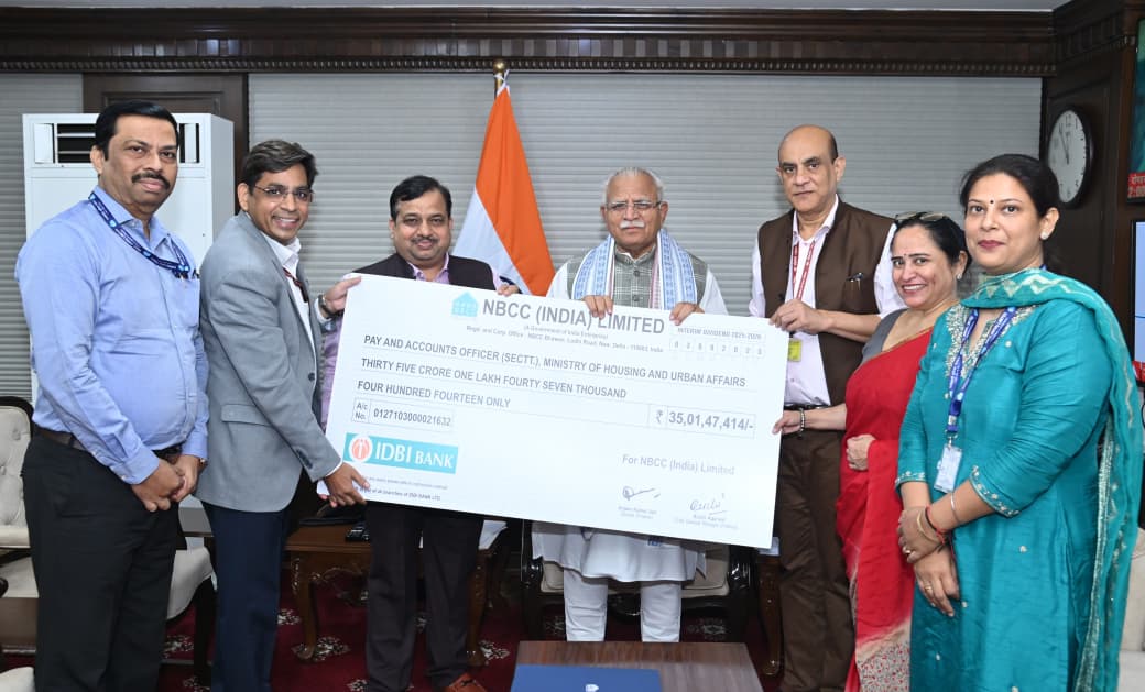 Indian-GRAPEVINE-nbcc-and-hscl-hand-over-dividend-cheque-s-of-7179-crore-to-the-government-of-india