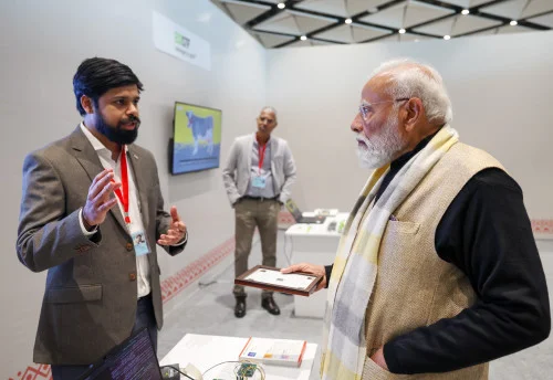 Gathering at the National Startup Day programme marking a decade of Startup India at Bharat Mandapam, in New Delhi on January 16, 2026. PM addressing on the occasion.