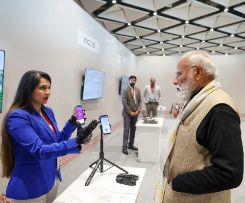 Gathering at the National Startup Day programme marking a decade of Startup India at Bharat Mandapam, in New Delhi on January 16, 2026. PM addressing on the occasion.