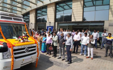 NBCC Flags Off Lifesaving Ambulance for Hanley, Ladakh under CSR Initiative