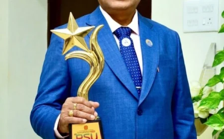 CMD OF NLC INDIA LIMITED SHRI PRASANNA KUMAR MOTUPALLI HONOURED WITH GOVERNANCE NOW 12TH PSU LEADERSHIP AWARD