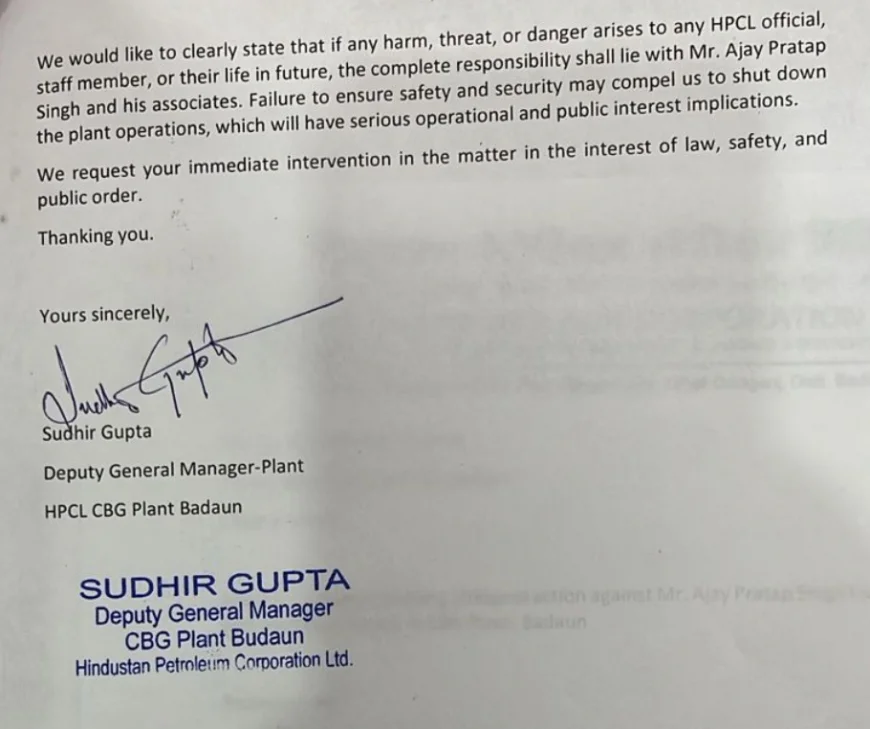 Ex-Employee Arrested for Gunning Down Two Senior HPCL Officials at Badaun Biogas Plant