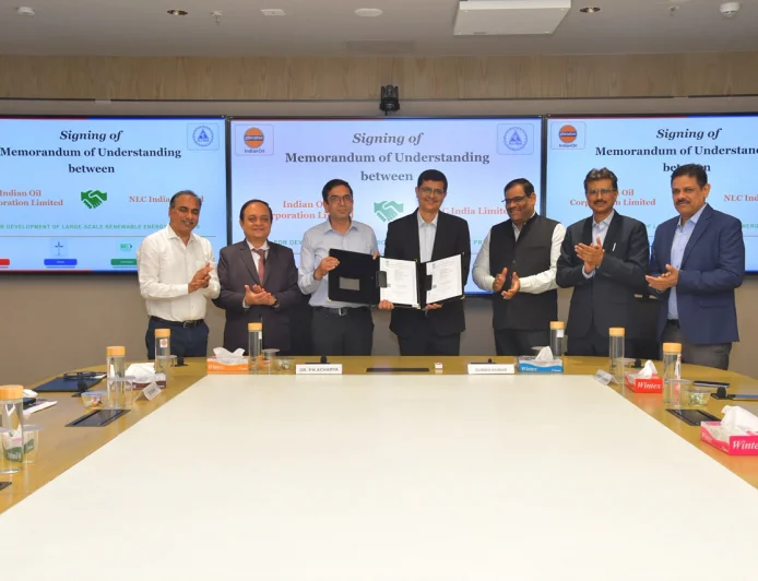 NLC India Limited Signs MoU with Indian Oil Corporation Limited for Development of large scale Renewable Energy (RE) projects including Solar, Wind, Hybrid Power.