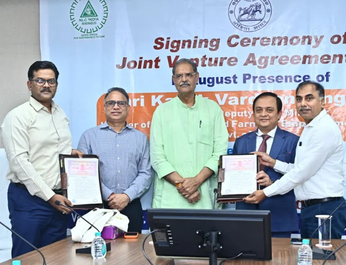 NLC India Renewables Limited Signs Joint Venture Agreement with OREDA Ltd. for development of Green Energy Projects in the State of Odisha.