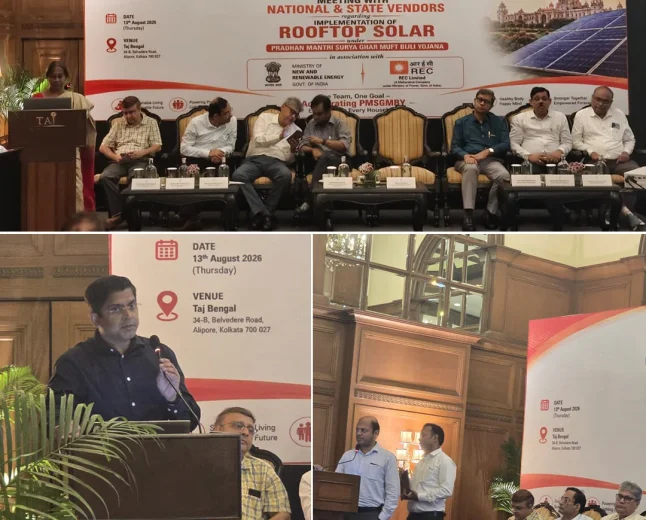 National and State Vendors’ Meet held under PMSG:MBY at Kolkata West Bengal to Boost Rooftop Solar Adoption under PM-Surya Ghar in West Bengal