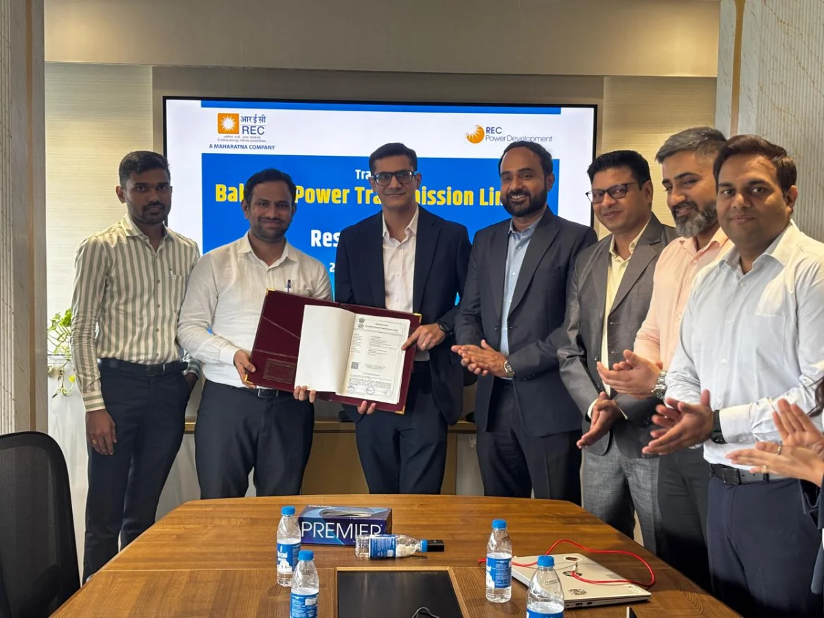 RECPDCL Hands Over Balsane Power Transmission Limited, a SPV of Intra State Transmission Project of Maharashtra, to M/s Resonia Limited