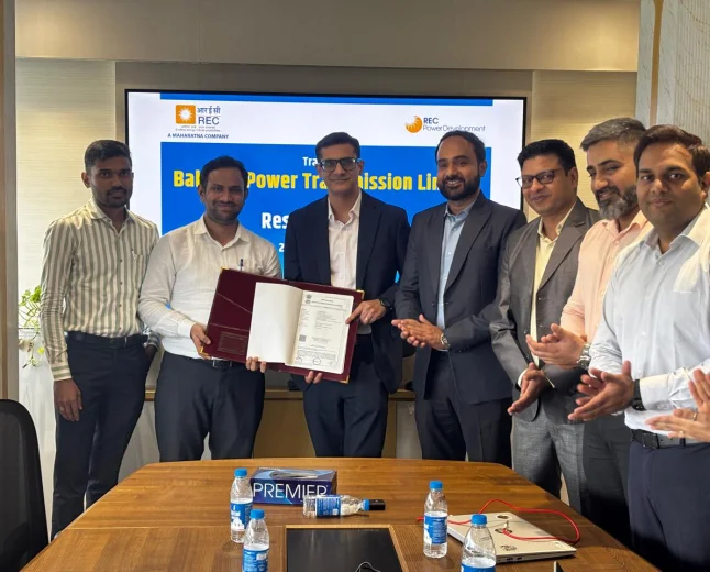 RECPDCL Hands Over Balsane Power Transmission Limited, a SPV of Intra State Transmission Project of Maharashtra, to M/s Resonia Limited