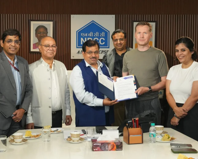 NBCC Hands Over Allotment Letter and Agreement to Sale to Russia's SBER India at Bharat Business Park