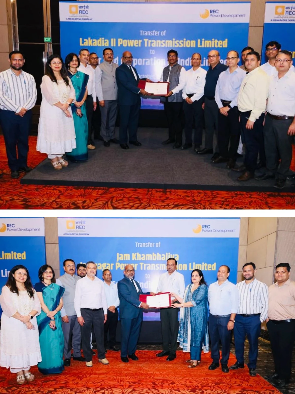 RECPDCL Transfers Two Transmission SPVs to Power Grid and Ceigall India